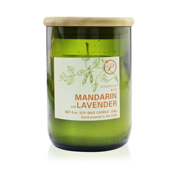 Экосвеча Paddywax с ароматом мандарина и лаванды, 226 г