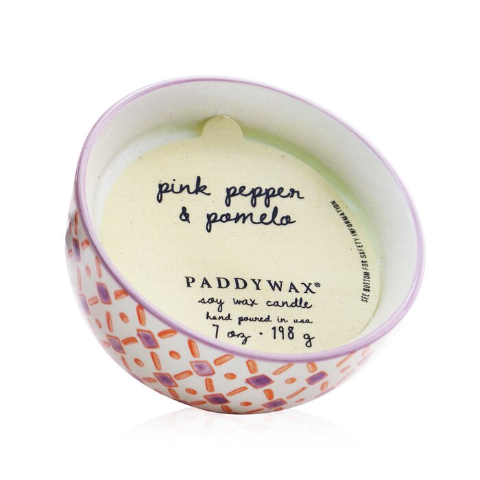 Ароматическая свеча Paddywax с розовым перцем и помело, 198 г