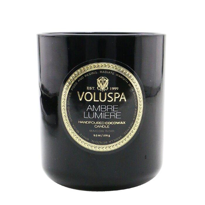 Свеча классическая Voluspa Ambre Lumiere с кокосовым воском, 270 г