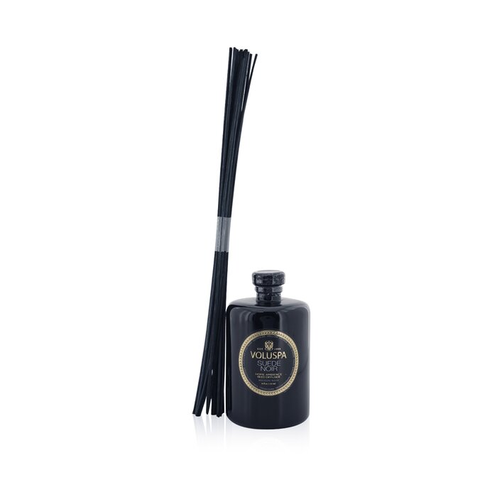 Парфюмированный диффузор Voluspa Suede Noir 177 мл — уютный аромат для дома с тростниковыми палочками