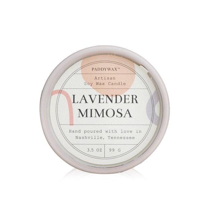 Ароматическая свеча Paddywax с лавандой и мимозой, 99 г