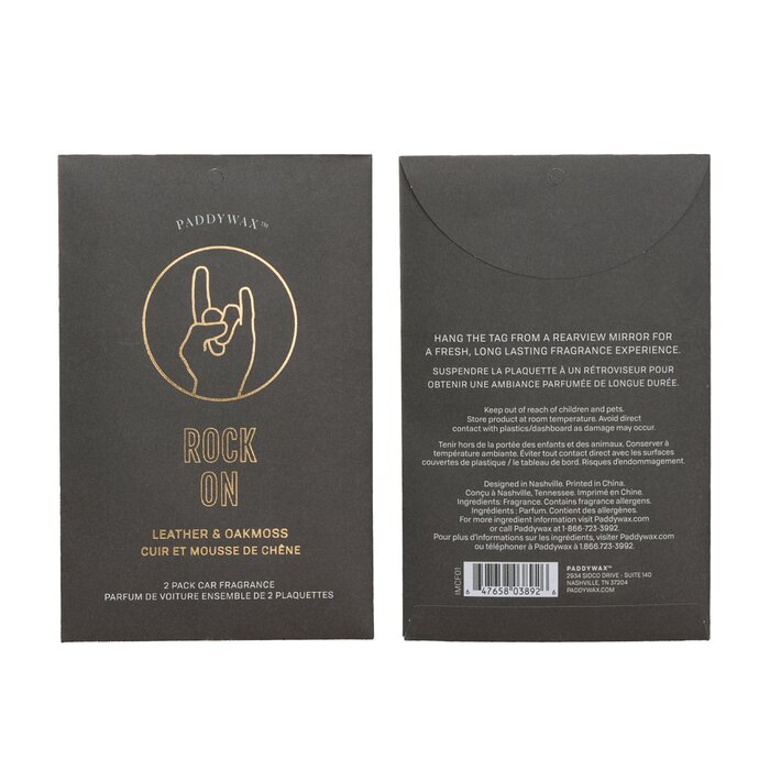 Ароматизаторы для автомобиля Paddywax Impressions, 2 шт.