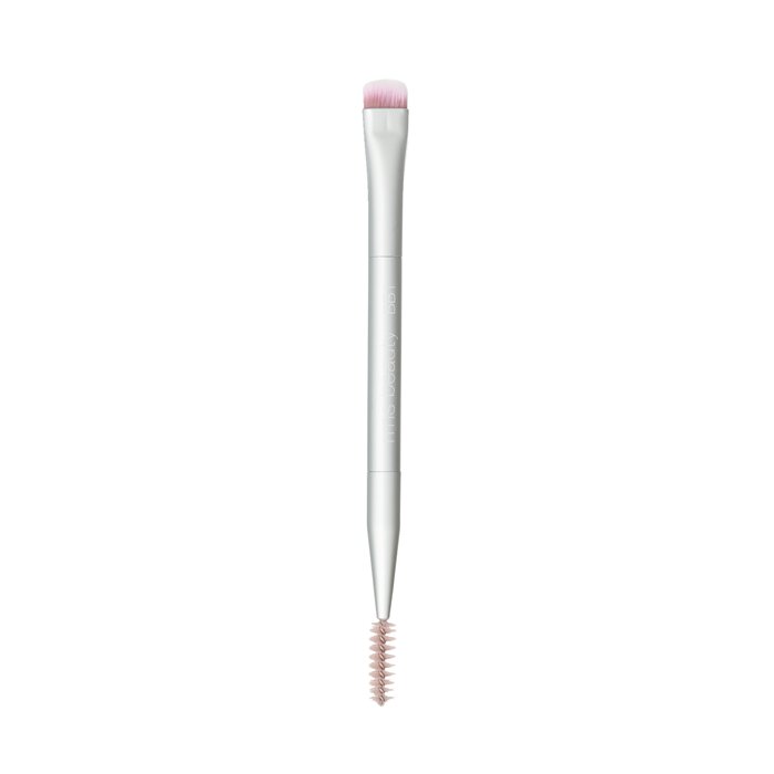 Двойная кисть для бровей RMS Beauty с плоской щеточкой и спули для естественного эффекта