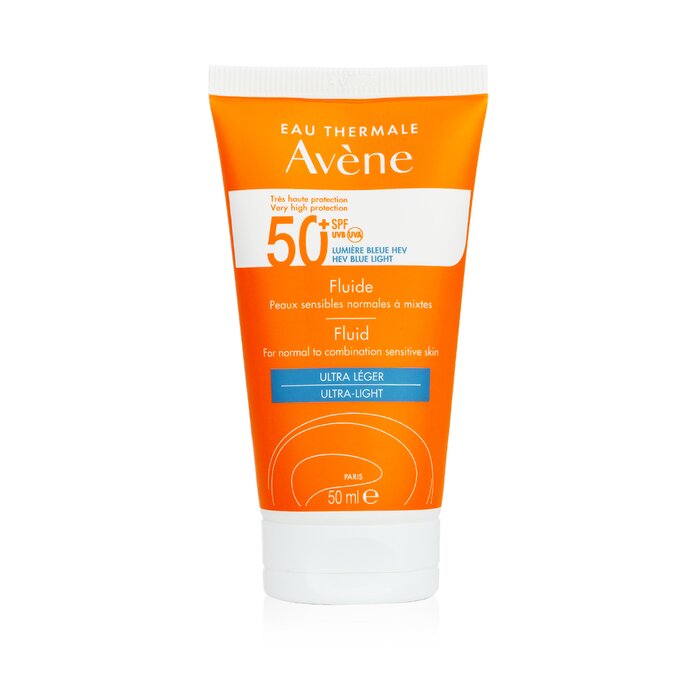 Флюид Avene с SPF 50 для нормальной и комбинированной кожи, 50 мл - защита от солнца и голубого света