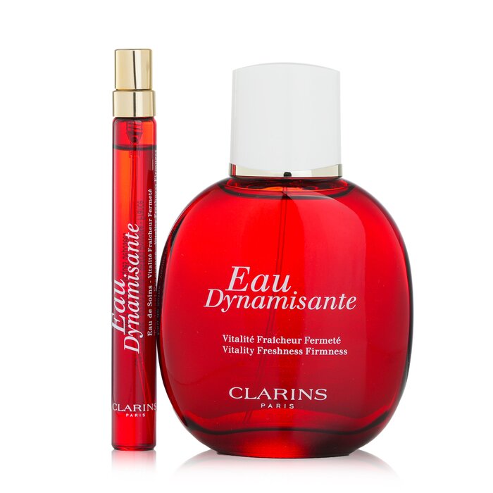 Спрей для тела Eau Dynamisante с растительными экстрактами, 100 мл + мини-версия 10 мл + косметичка