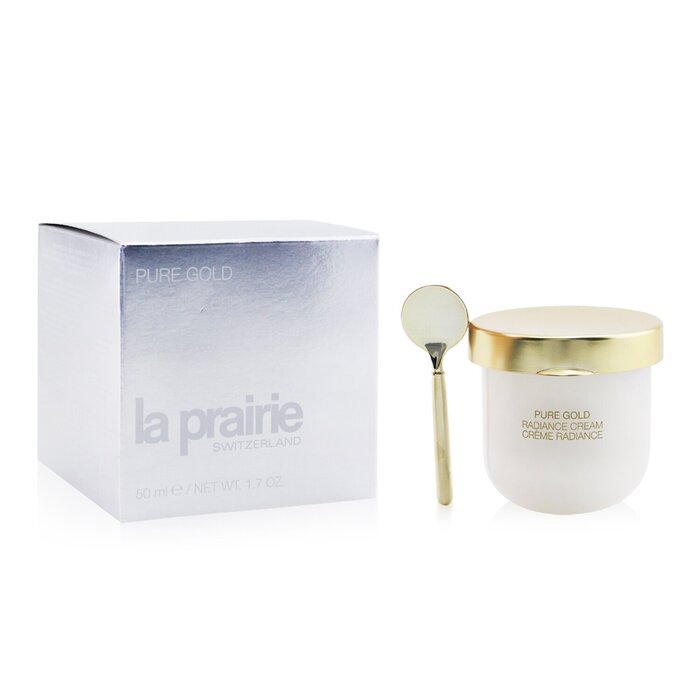 Крем для лица La Prairie с чистым золотом 50 мл — увлажняет, восстанавливает и освежает кожу, придавая ей сияние.