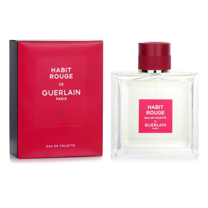 Guerlain Habit Rouge туалетная вода 100 мл для мужчин с цитрусовыми и амбровыми нотами