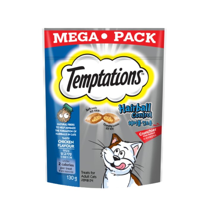 Корм для кошек MARS Temptations с контролем комков шерсти, 130 г