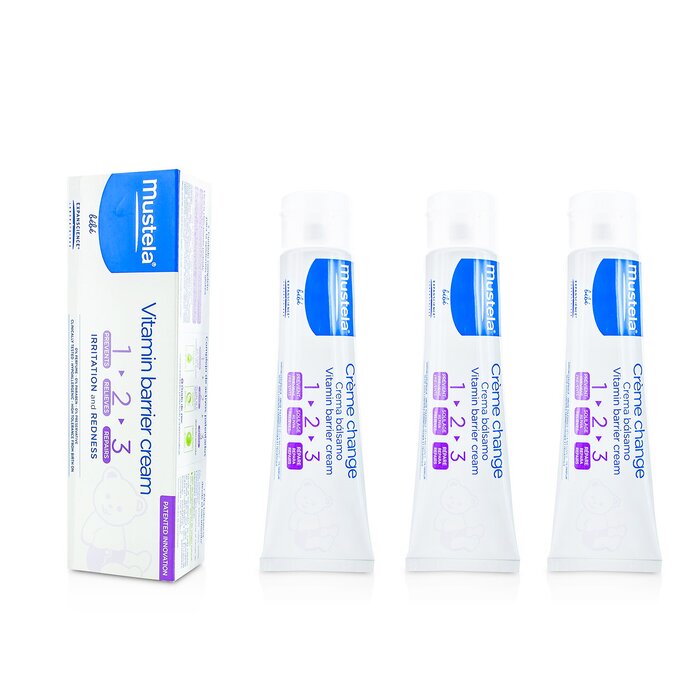 Mustela защитный крем для новорождённых с оксидом цинка, 3 х 100 мл