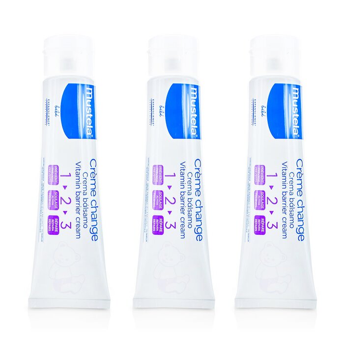 Mustela защитный крем для новорождённых с оксидом цинка, 3 х 100 мл
