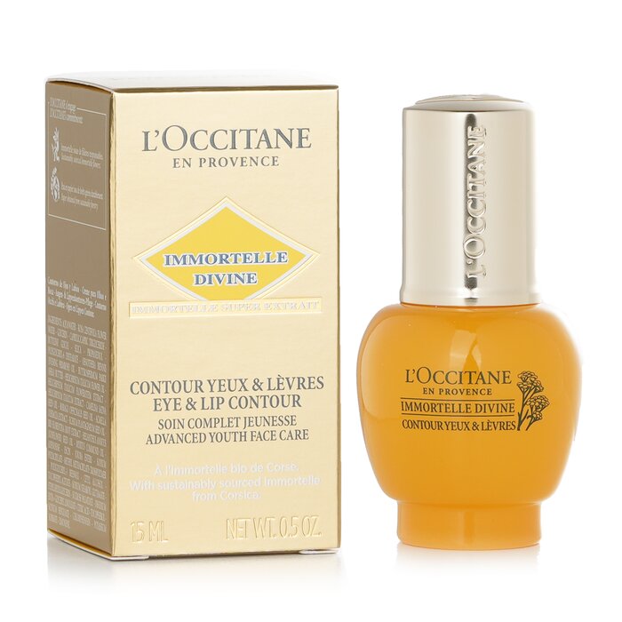 Крем-гель для области вокруг глаз и губ с экстрактом бессмертника L'Occitane, 15 мл