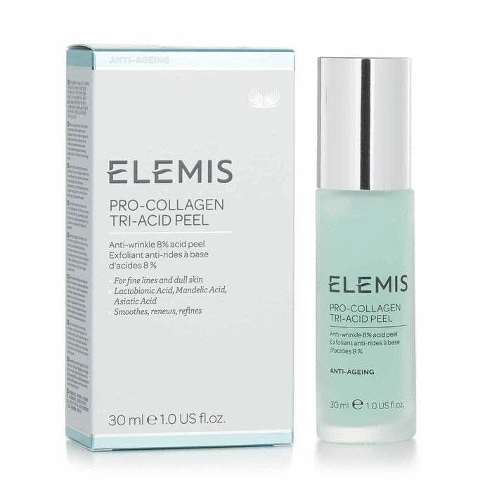 Elemis пилинг для лица с тремя кислотами 30 мл — для обновления и выравнивания кожи, с экстрактом морских водорослей.