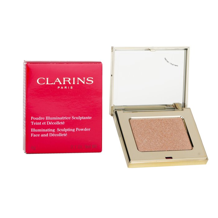 Скульптурирующая пудра с золотистыми вкраплениями для лица Clarins, 4 г