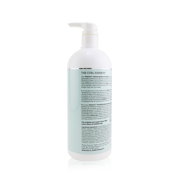 Кондиционер для волос Ouidad VitalCurl+ с маслами для кудрявых волос, 1000 мл