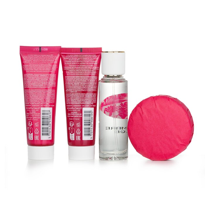 Подарочный набор Roger & Gallet Gingembre Rouge для создания уюта, 4 предмета