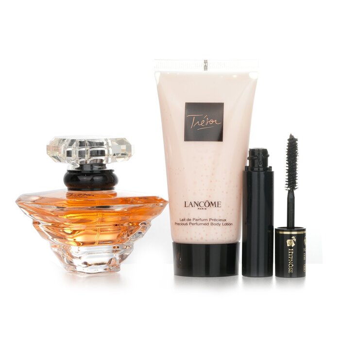 Набор косметики Lancome Trésor: парфюм 30 мл, лосьон для тела 50 мл, тушь Hypnôse №01 Noir
