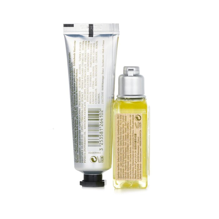 Набор для ухода за телом L'Occitane с экстрактом вербены, гель для душа и крем для рук 30 мл х 2 шт.