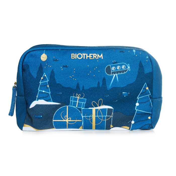 Набор для сияющей и упругой кожи Biotherm Blue Therapy с красными водорослями (4 шт + мешочек)
