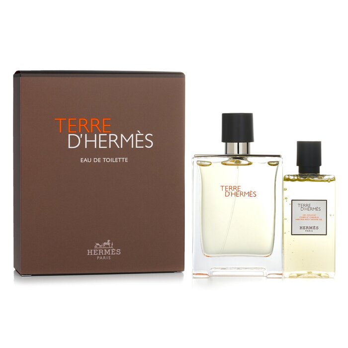 Набор Terre d'Hermès: туалетная вода 100 мл и гель для душа 80 мл для мужчин