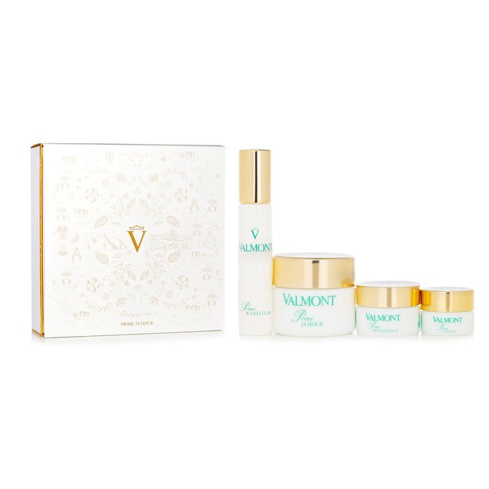 Набор ухода для лица Valmont Prime 24 Hour Gold, 4 шт. — крем, серум, маска, корректор для ухода за кожей