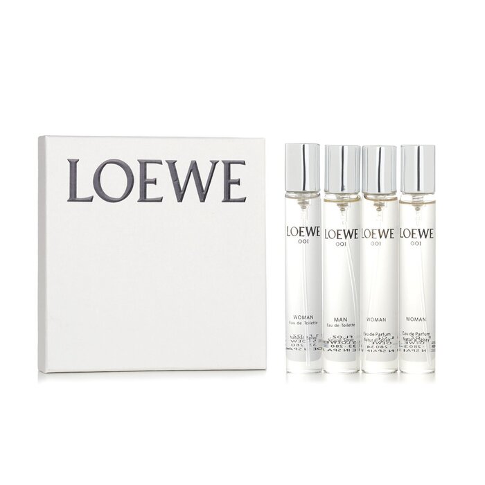 Набор ароматов 001 Loewe для мужчин и женщин, 4 х 15 мл с древесными и свежими нотами