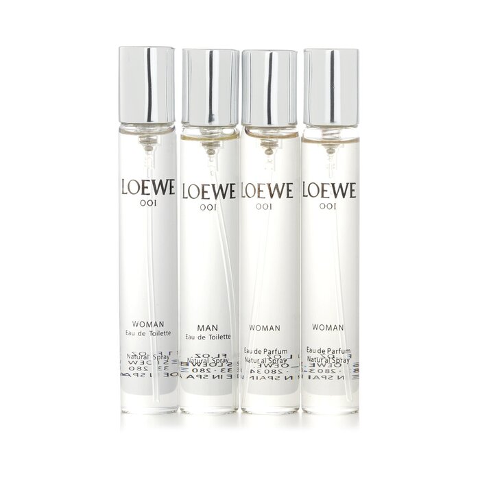 Набор ароматов 001 Loewe для мужчин и женщин, 4 х 15 мл с древесными и свежими нотами