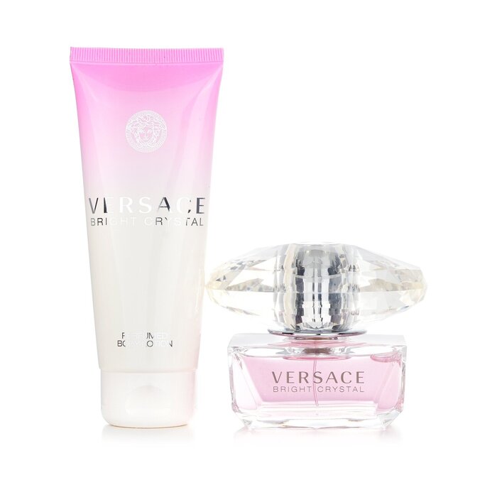 Подарочный набор Versace Bright Crystal: парфюм 50 мл и лосьон для тела 100 мл с цветочно-фруктовым ароматом