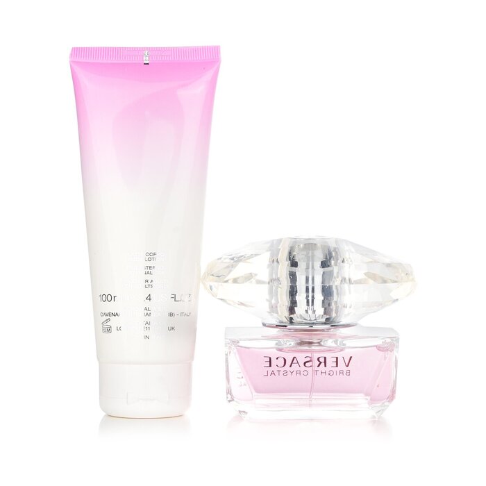 Подарочный набор Versace Bright Crystal: парфюм 50 мл и лосьон для тела 100 мл с цветочно-фруктовым ароматом