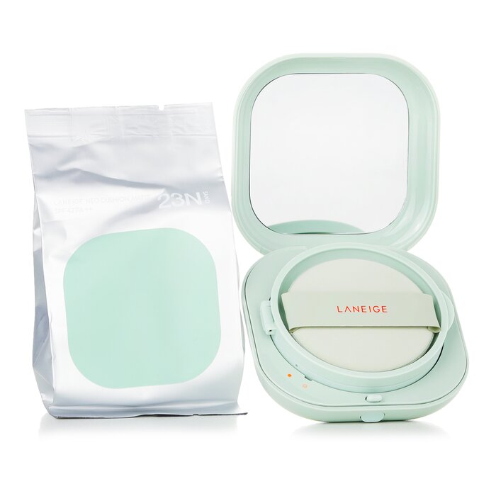 Laneige Neo Cushion Matte 15г с SPF 42, матирующая кушонная основа для лица, стойкое покрытие до 24 часов