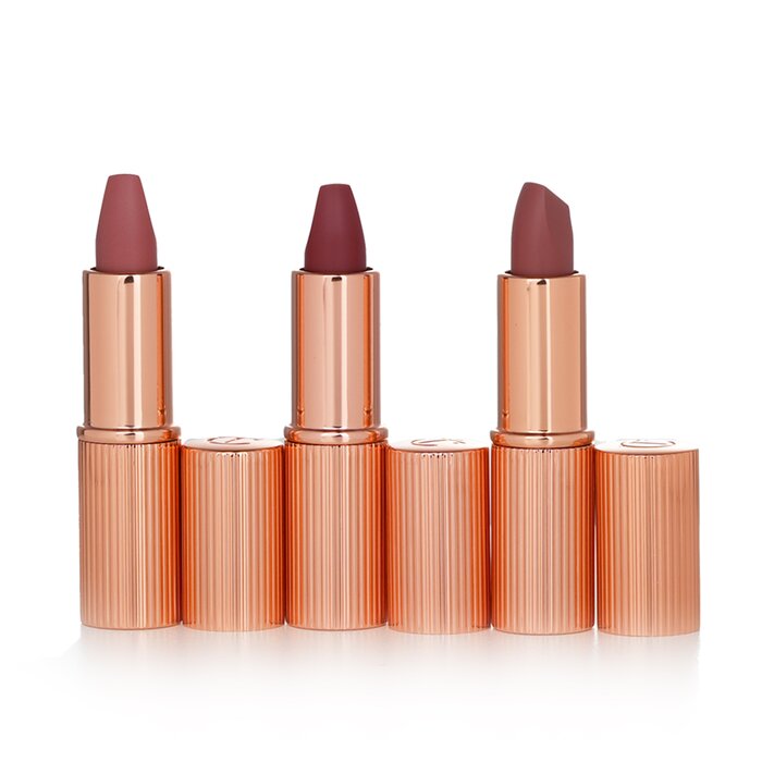 Набор миниатюрных губных помад Charlotte Tilbury Iconic Mini Lip Trio, 3 шт.
