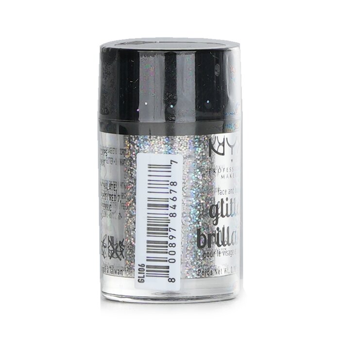 Блестки для лица и тела NYX с эффектом мерцания, 2,5 г