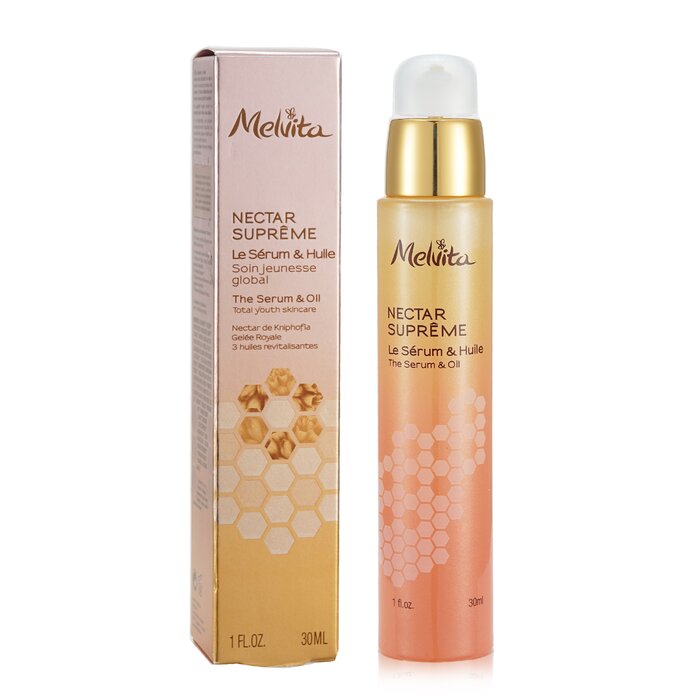 Сыворотка с маслами и королевским молочком для лица Melvita Nectar Supreme, 30 мл