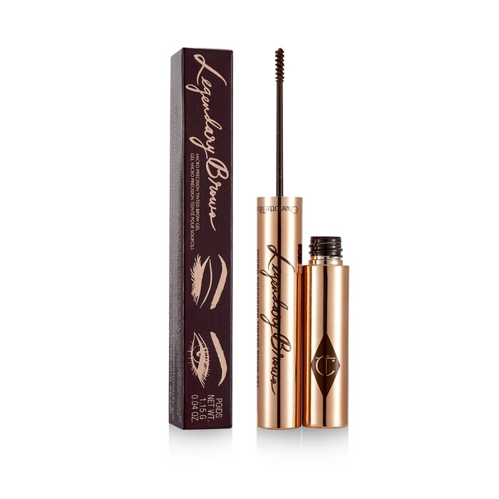 Гель для бровей с эффектом объема Charlotte Tilbury, оттенок Черно-коричневый, 1.15 г