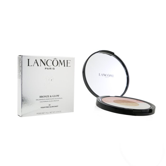 Палитра бронзер и хайлайтер Lancome с перламутровыми частицами для лица, 14 г