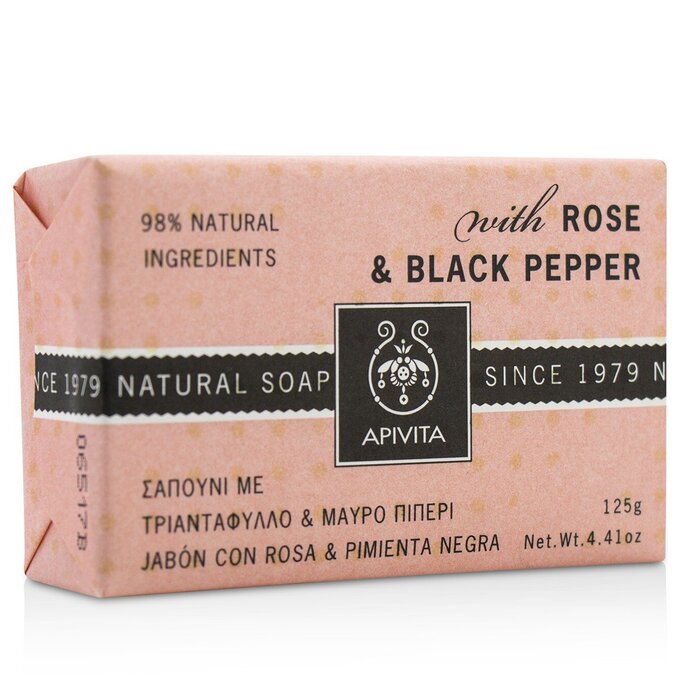 Натуральное Мыло с Розой и Черным Перцем 125g/4.41oz