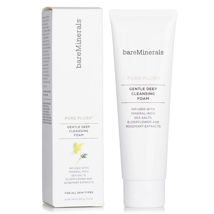 Очищающая пенка для лица BareMinerals с цветками бузины и морской солью, 120 г