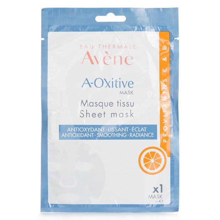 Антиоксидирующая маска в листах Avene с витаминами C и E для чувствительной кожи 1 шт.