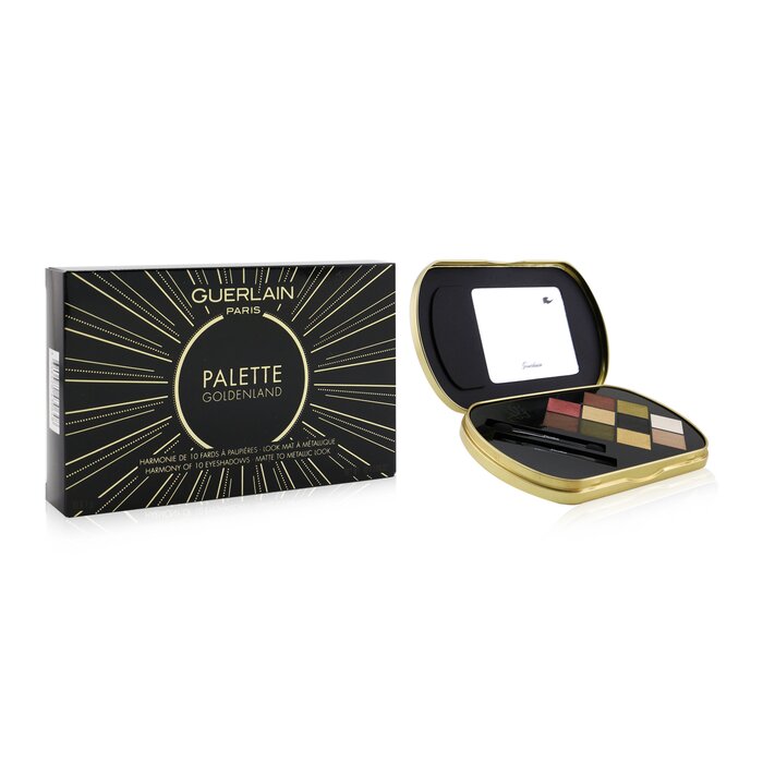 Палитра теней для век Guerlain Goldenland Harmony, 10 оттенков по 1 г