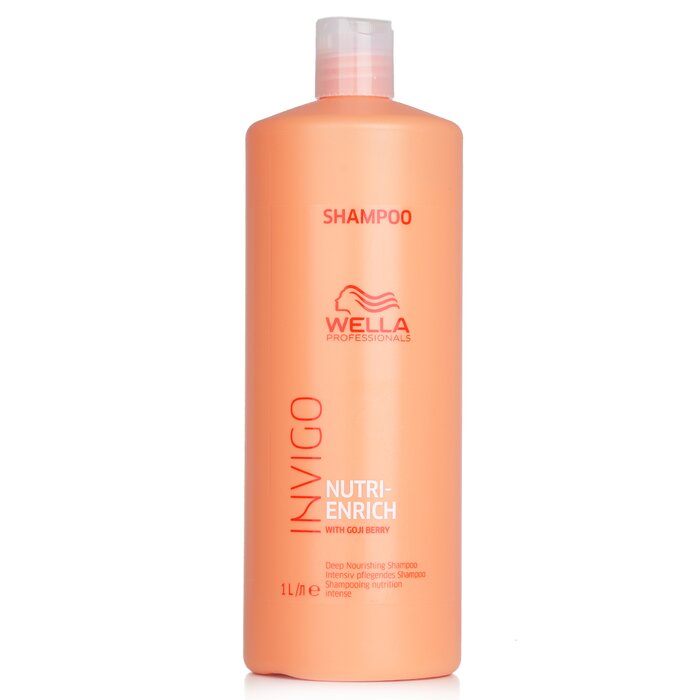 Шампунь глубоко питающий Wella Invigo с экстрактом ягод годжи для сухих и поврежденных волос, 1000 мл