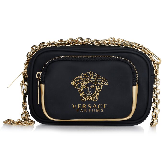 Подарочный набор Bright Crystal от Versace: туалетная вода 90 мл, молочко для тела 100 мл, гель для душа 100 мл, сумка.