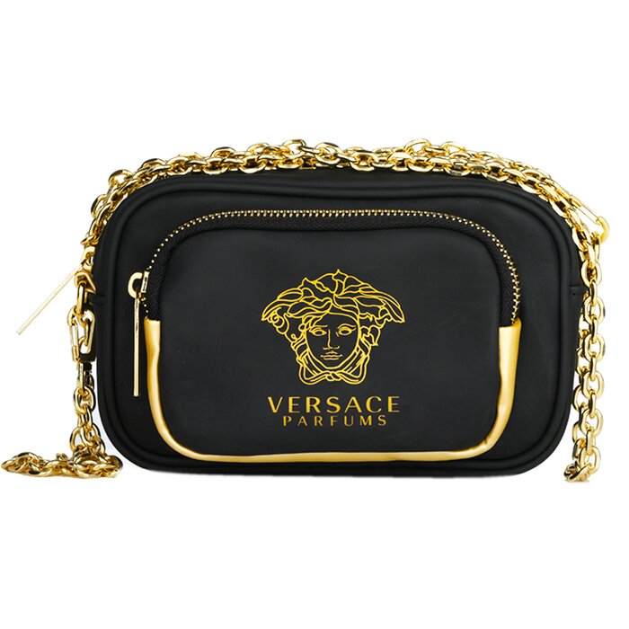 Набор Versace Bright Crystal Absolu: парфюм 90 мл, крем для тела 100 мл, гель для душа 100 мл и клатч