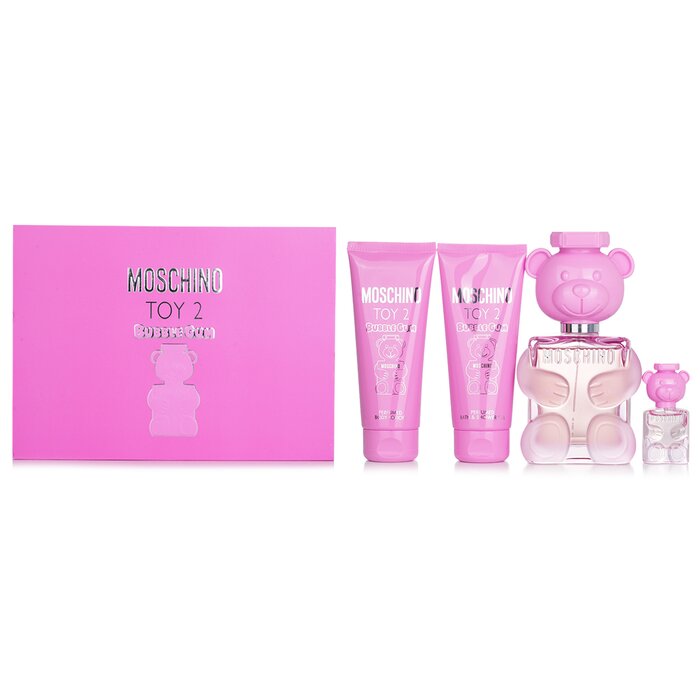 Набор Toy 2 Bubble Gum от Moschino: парфюм, лосьон для тела и гель для душа, 4 шт.
