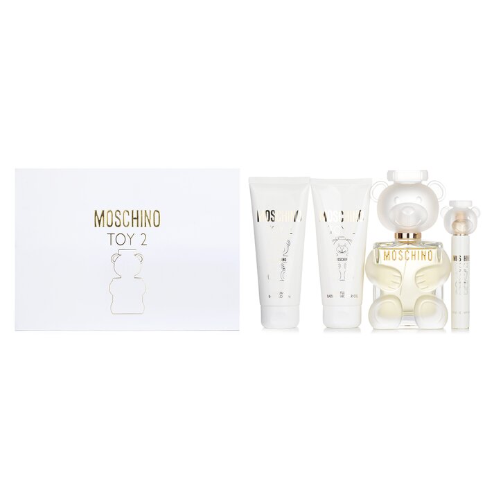 Набор парфюмерии и ухода для тела Moschino Toy 2, 4 предмета (парфюм 100 мл, спрей 10 мл, крем 100 мл, гель)