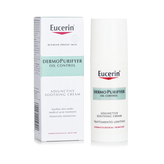 Успокаивающий крем для лица Eucerin DermoPurifyer с церамидами и экстрактом Licocalcone A, 50 мл