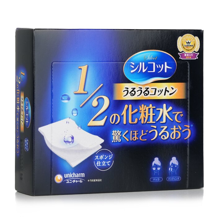 Silcot Sponge UruUru Touch Facial Cotton 40pcs