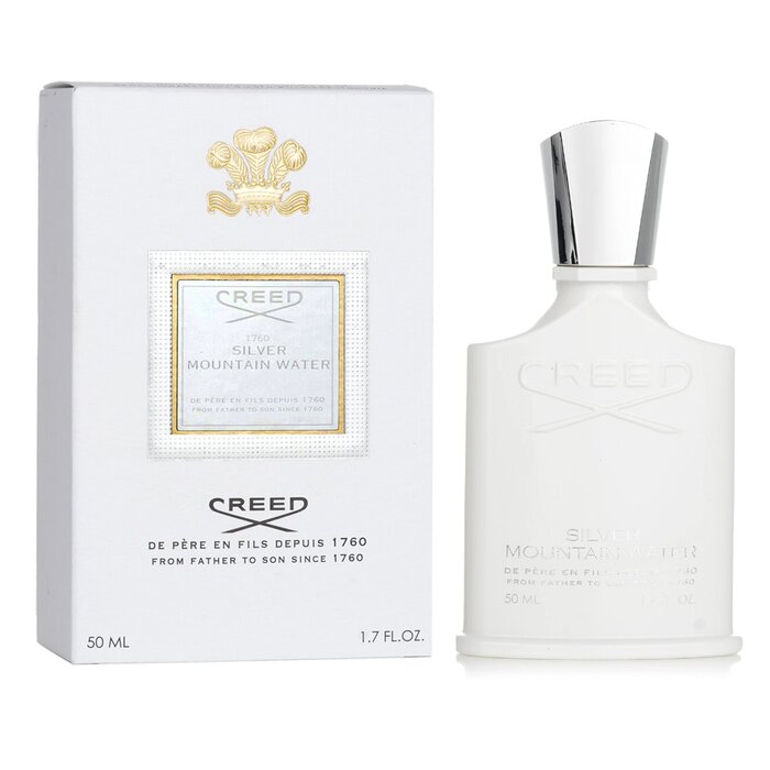 Creed Silver Mountain Water аромат для мужчин с нотами бергамота и зеленого чая, 50 мл