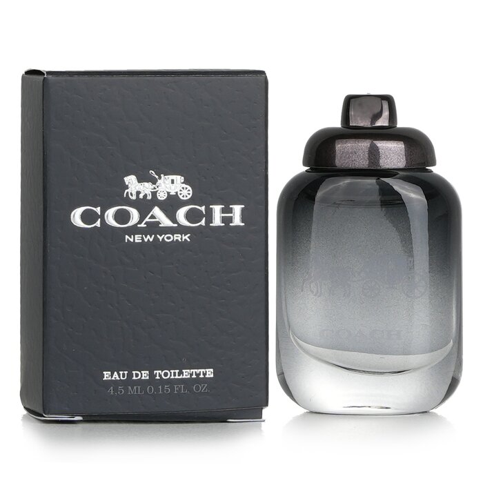 Кожаный мини-аромат для мужчин Coach, туалетная вода с цитрусовыми и пряностями, 4.5 мл