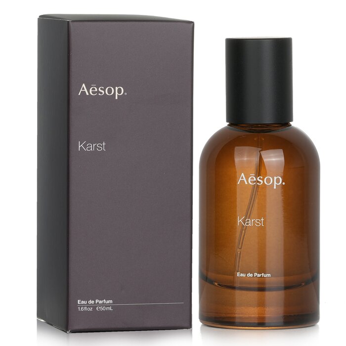 Парфюм Karst от Aesop, 50 мл — аромат с можжевельником и розовым перцем для активного дня.