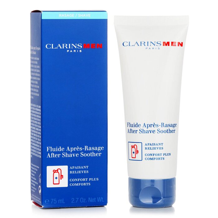 Clarins успокаивающий лосьон для мужчин после бритья с экстрактом гинкго билоба и алоэ вера, 75 мл
