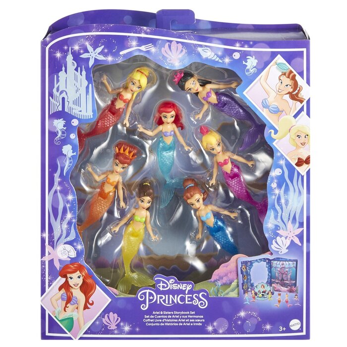 Набор кукол «Ариель и её сёстры» Disney Princess 25х6х31 см для ролевых игр и развития воображения